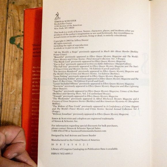 2/$30 - Twisted: The collected stories of Jeffery Deaver - Picture 5 of 14